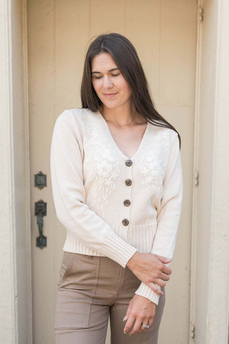 cecilia floral cardi