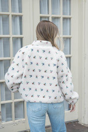 deeda floral fleece jacket