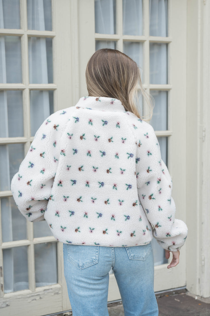 deeda floral fleece jacket