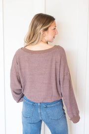 justina brushed thermal pullover