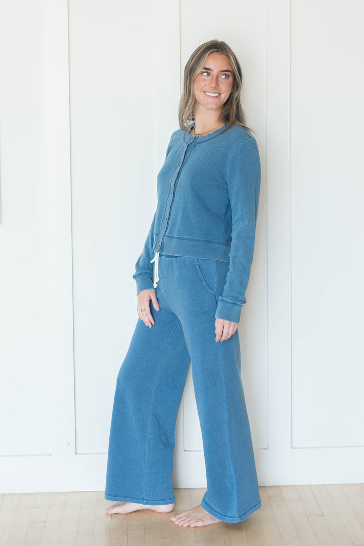 hunter knit denim pant