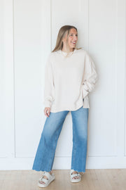 modern weekender pullover