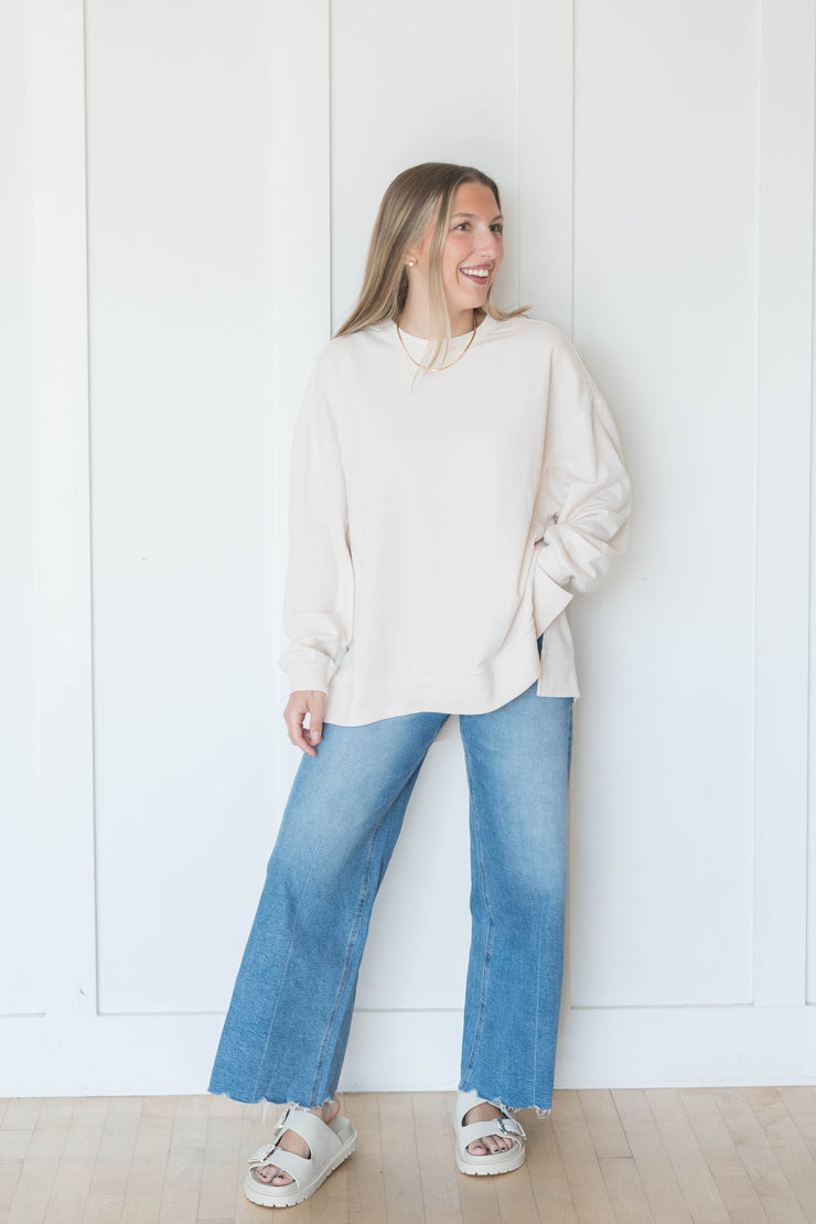modern weekender pullover