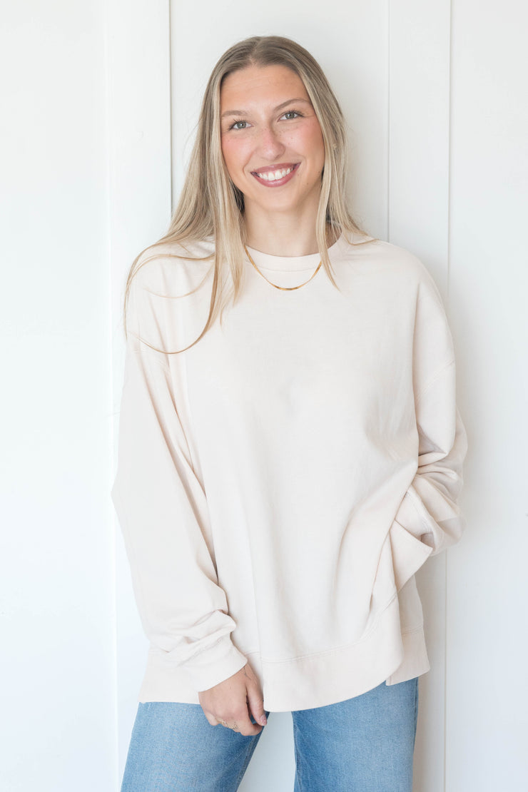 modern weekender pullover