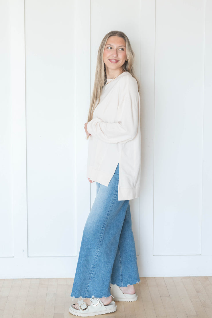 modern weekender pullover