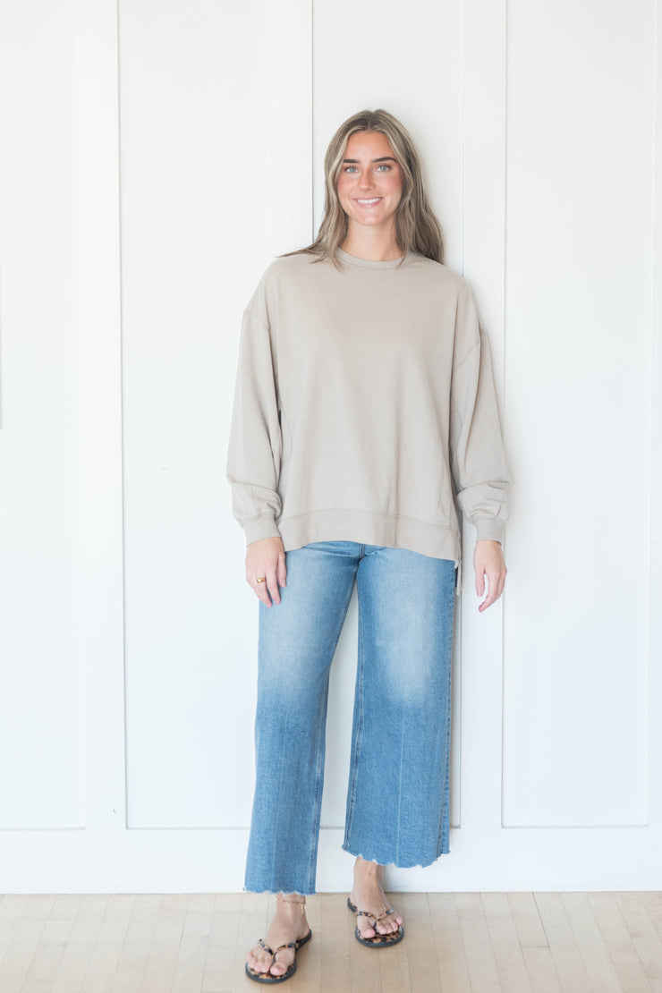 modern weekender pullover