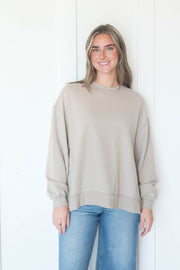 modern weekender pullover