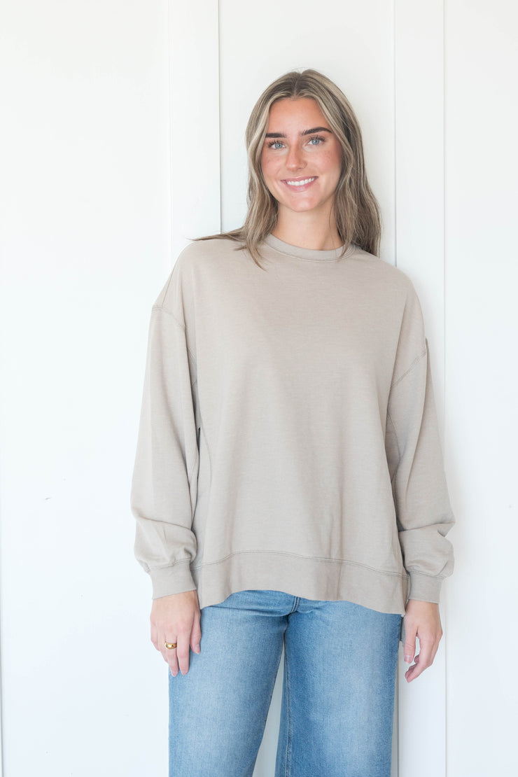 modern weekender pullover