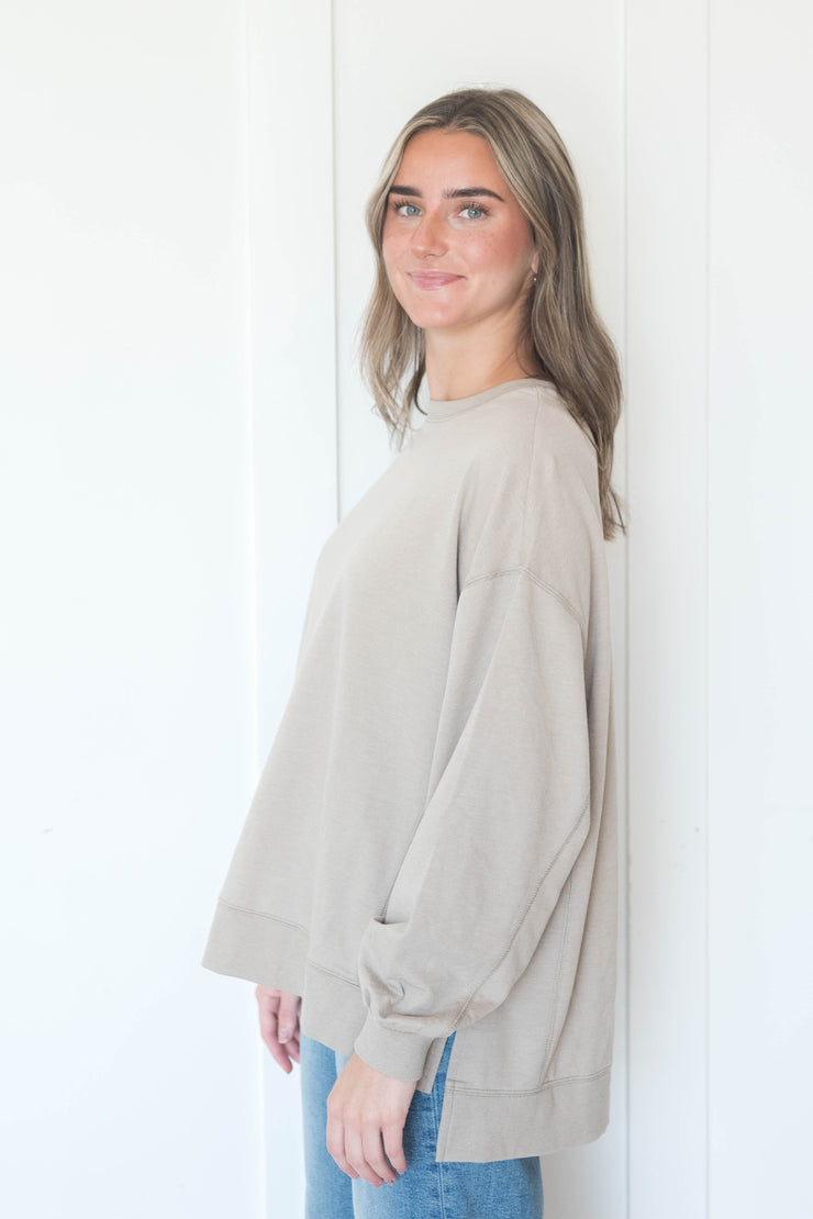 modern weekender pullover