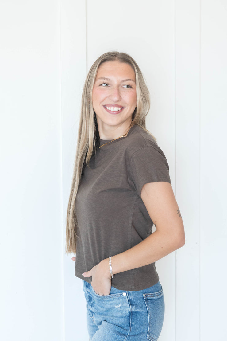modern slub tee