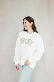 vacay patch pullover
