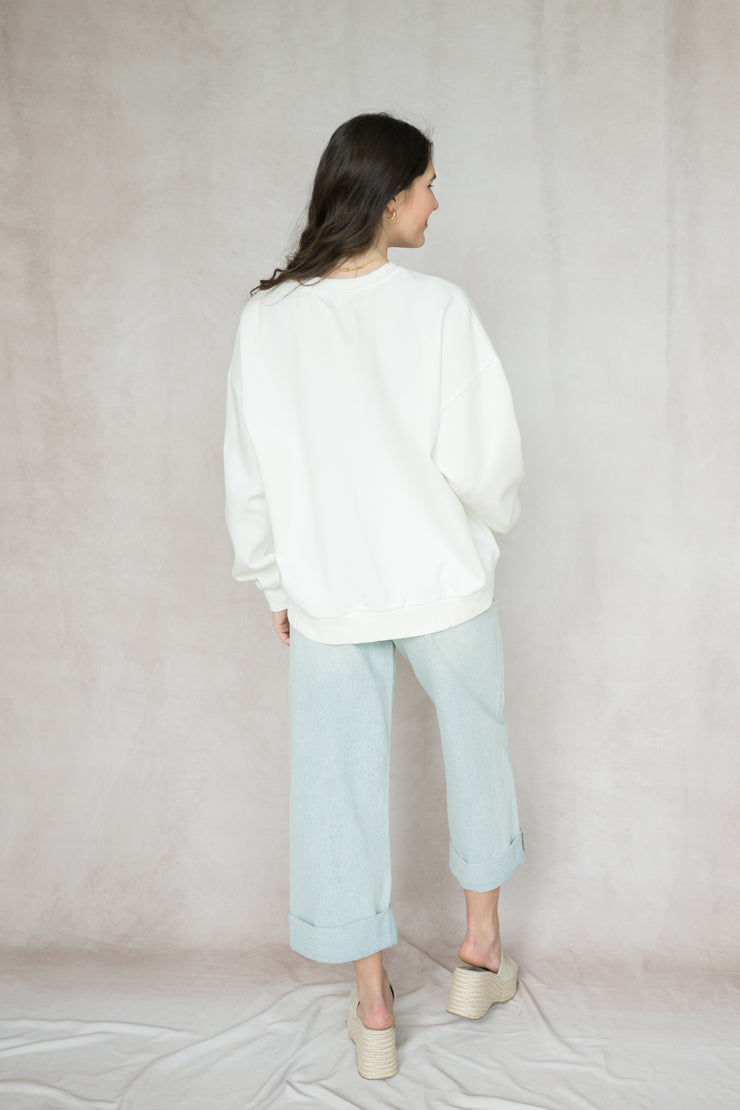 vacay patch pullover