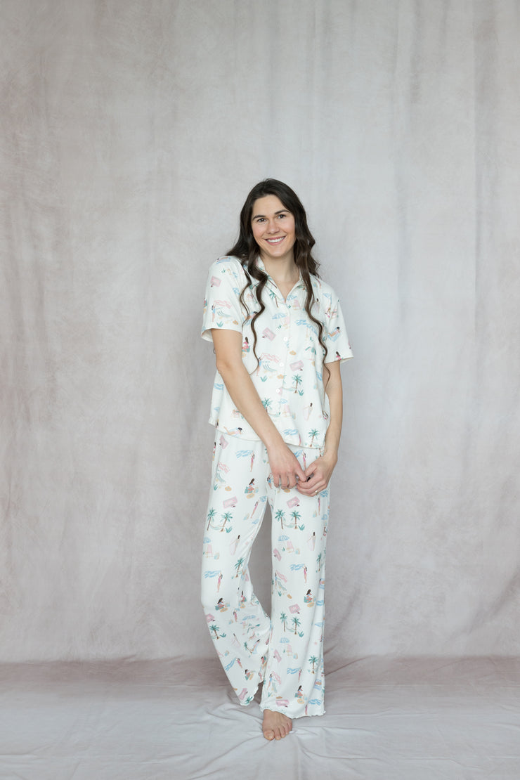 beach days pj top