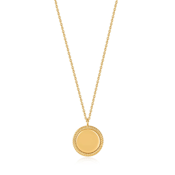 rope disc necklace