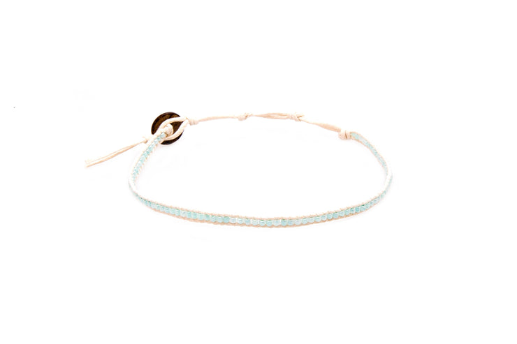 poolside sea glass anklet