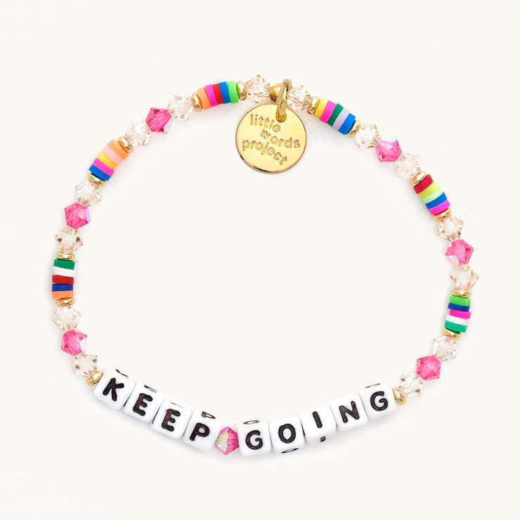 letter bead bracelet | positive vibes