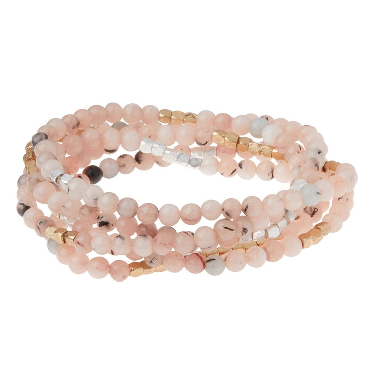 stone wrap bracelet + necklace | stone of divine love + protection