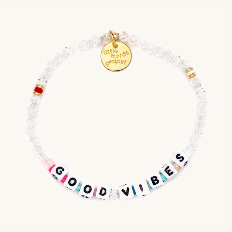 letter bead bracelet | positive vibes
