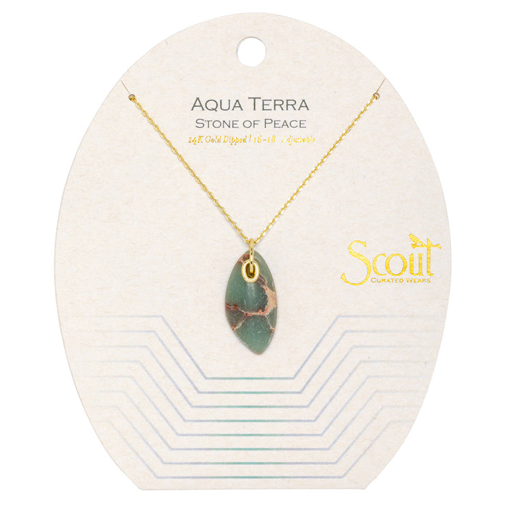 organic stone necklace | stone of peace