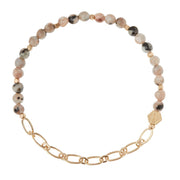 mini stone + chain stacking bracelet