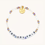 letter bead bracelet | positive vibes