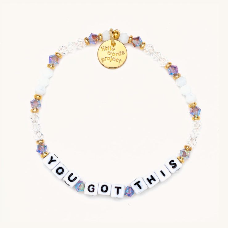 letter bead bracelet | positive vibes