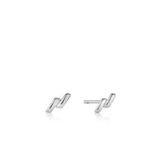 smooth twist stud earrings