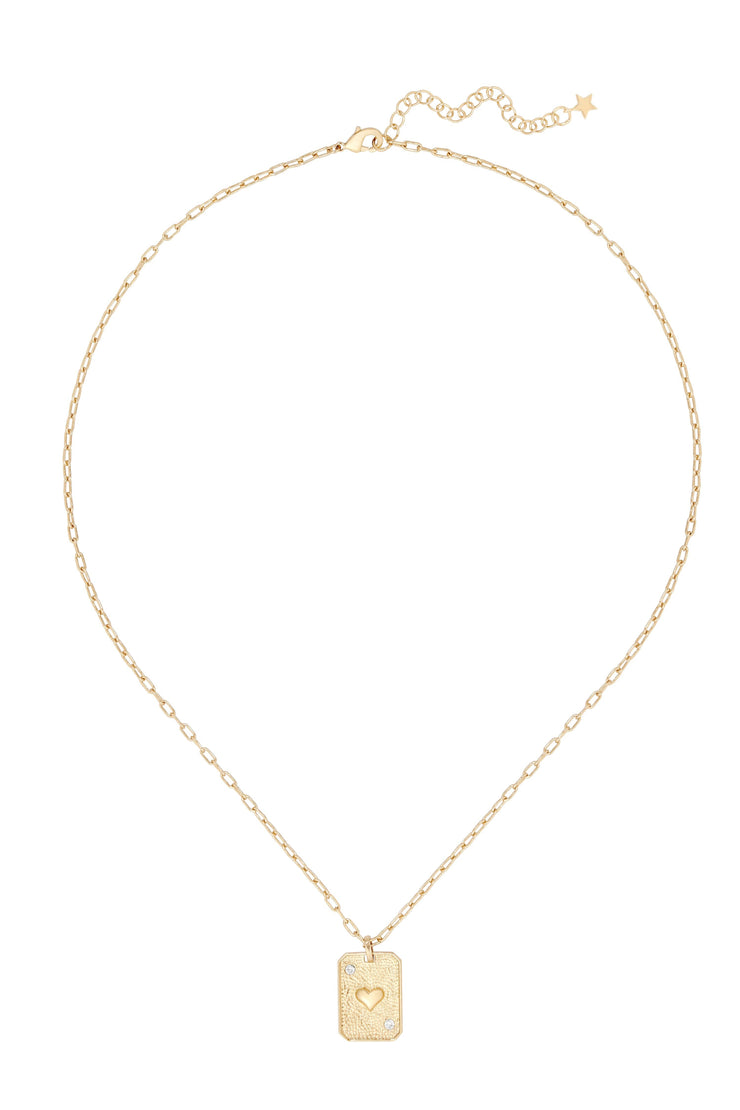 marnie heart tag necklace