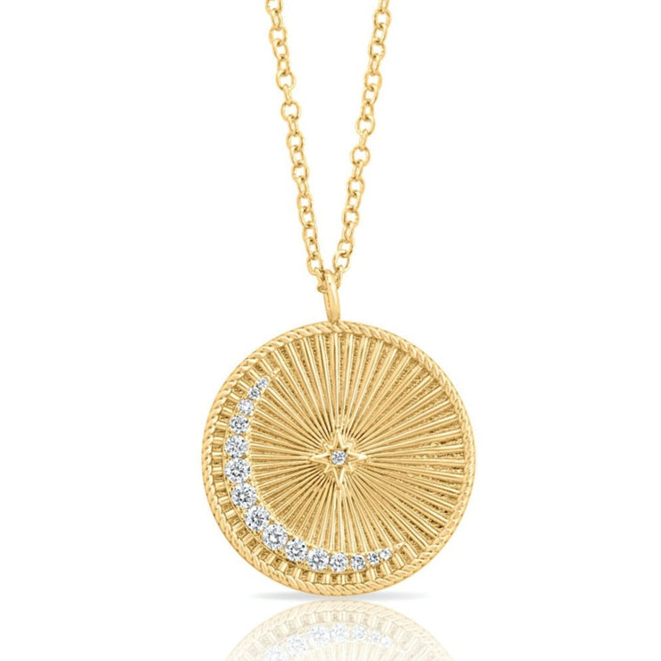 celestial coin pendant
