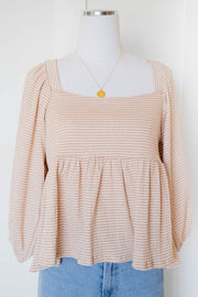 with me stripe top