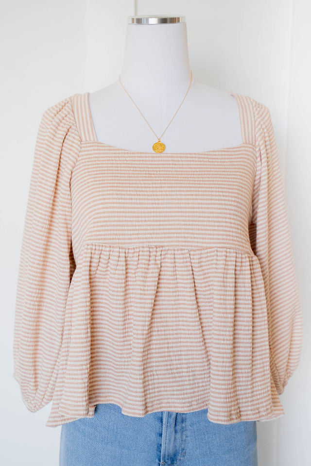 with me stripe top