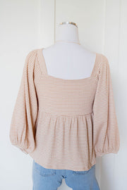with me stripe top
