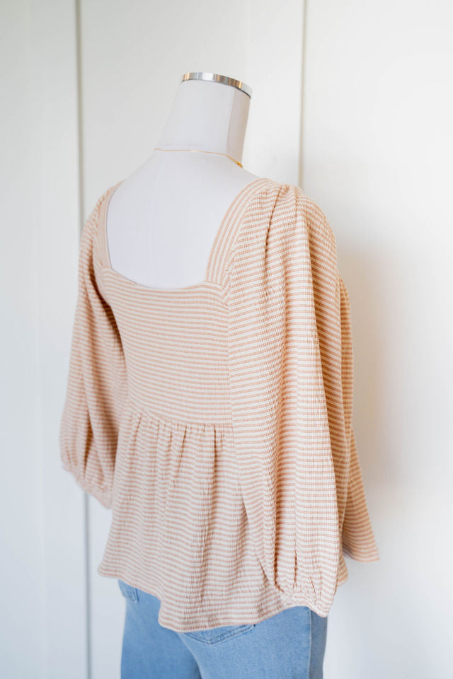 with me stripe top