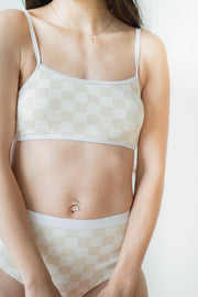 jules checkered swim bottoms