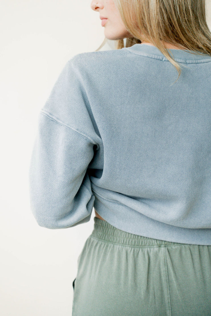 palm cityscape pullover