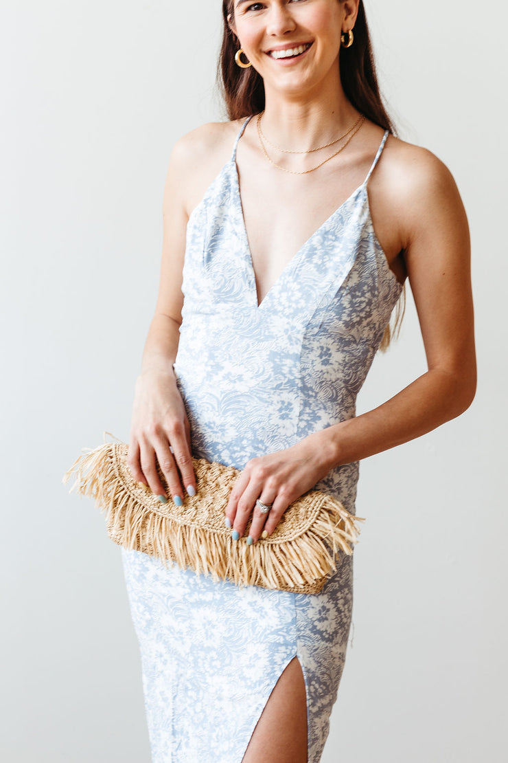 sally fringe clutch