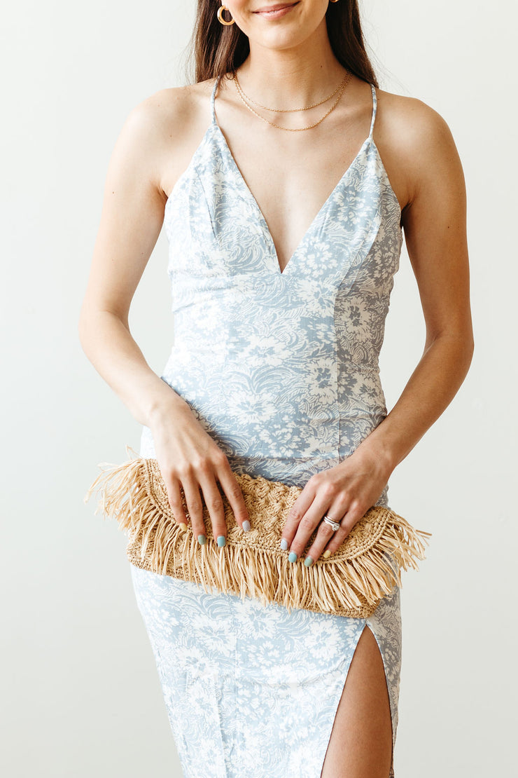 sally fringe clutch