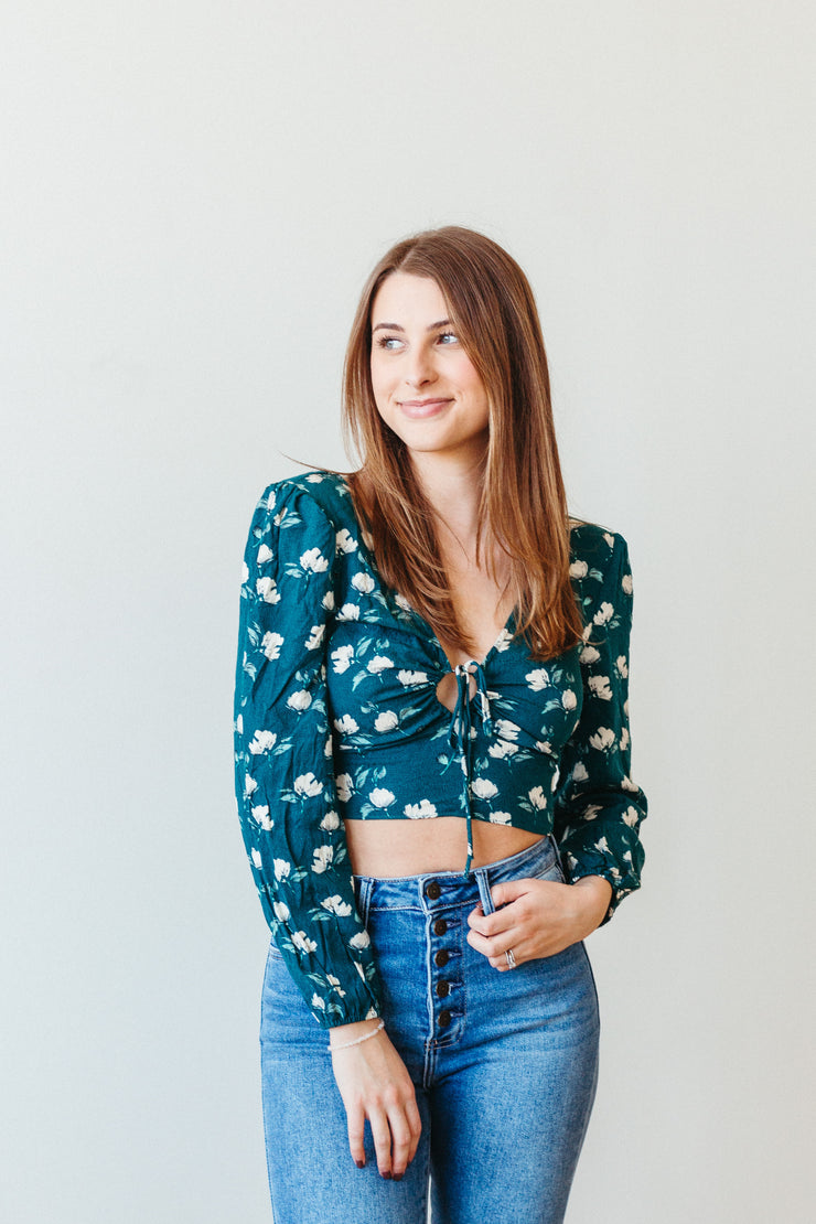amalie ruched blouse
