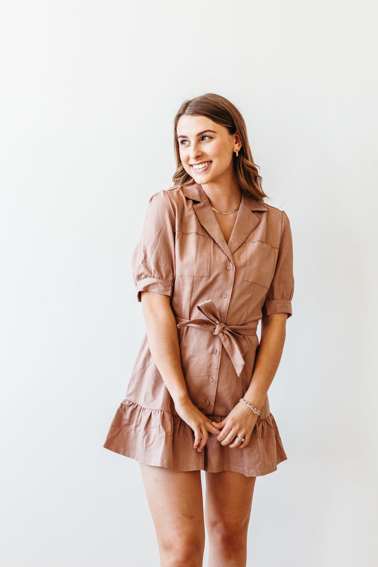 wayfarer utility mini dress