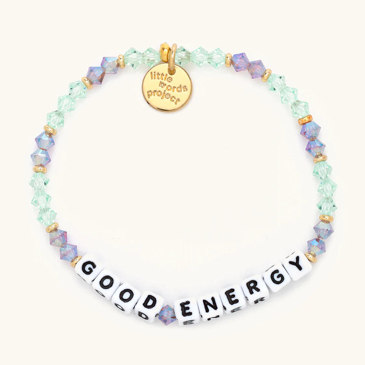 letter bead bracelet | good energy