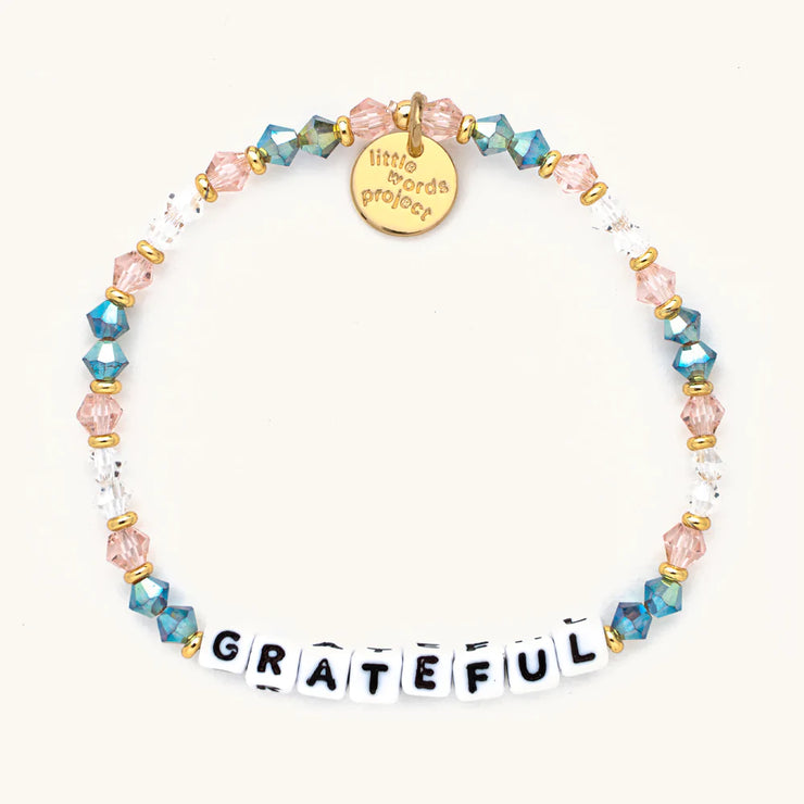 letter bead bracelet | grateful