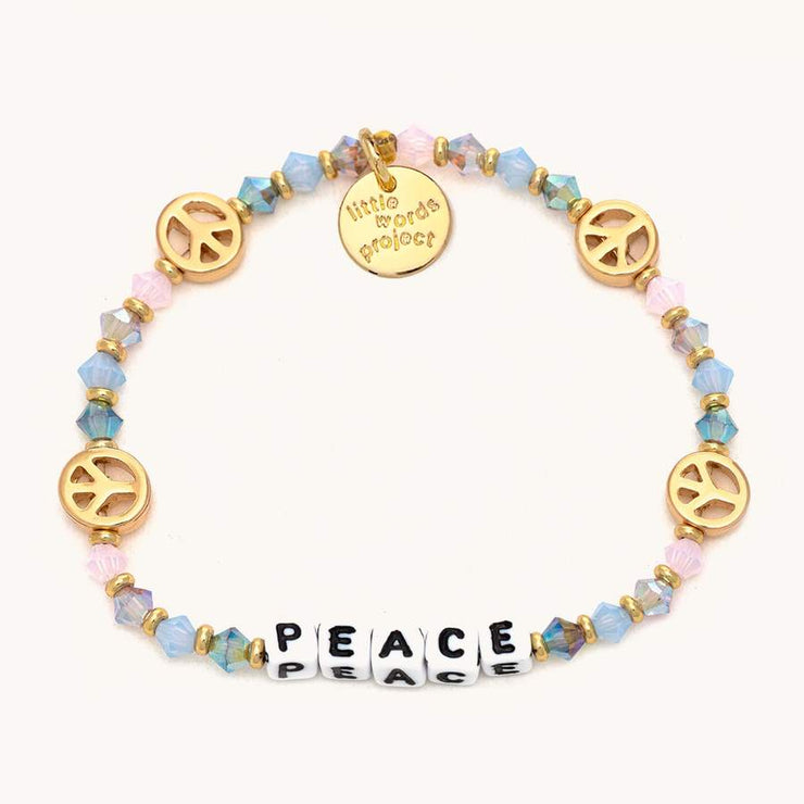 letter bead bracelet | peace