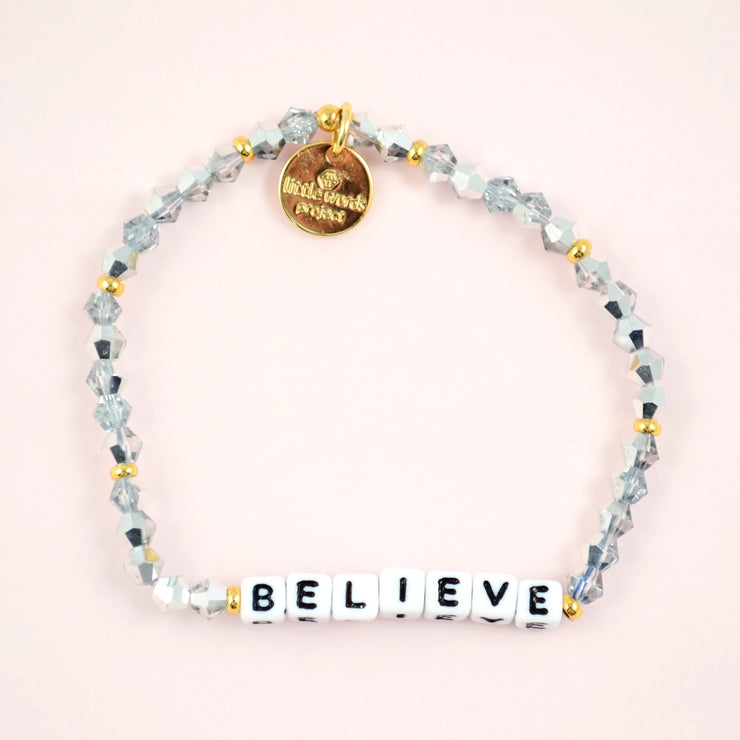 letter bead bracelet | believe