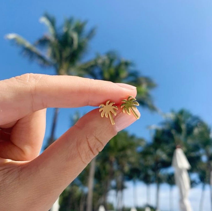 palm tree studs