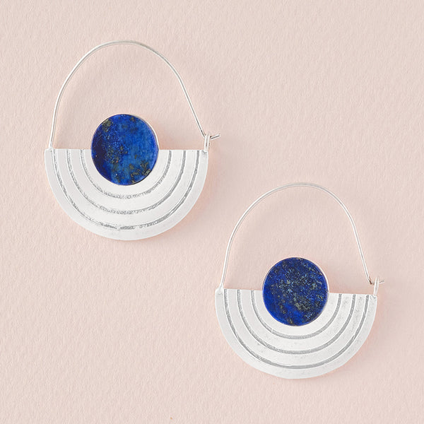 stone orbit earring