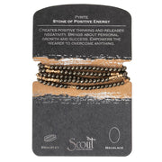 stone wrap bracelet + necklace | stone of positive energy