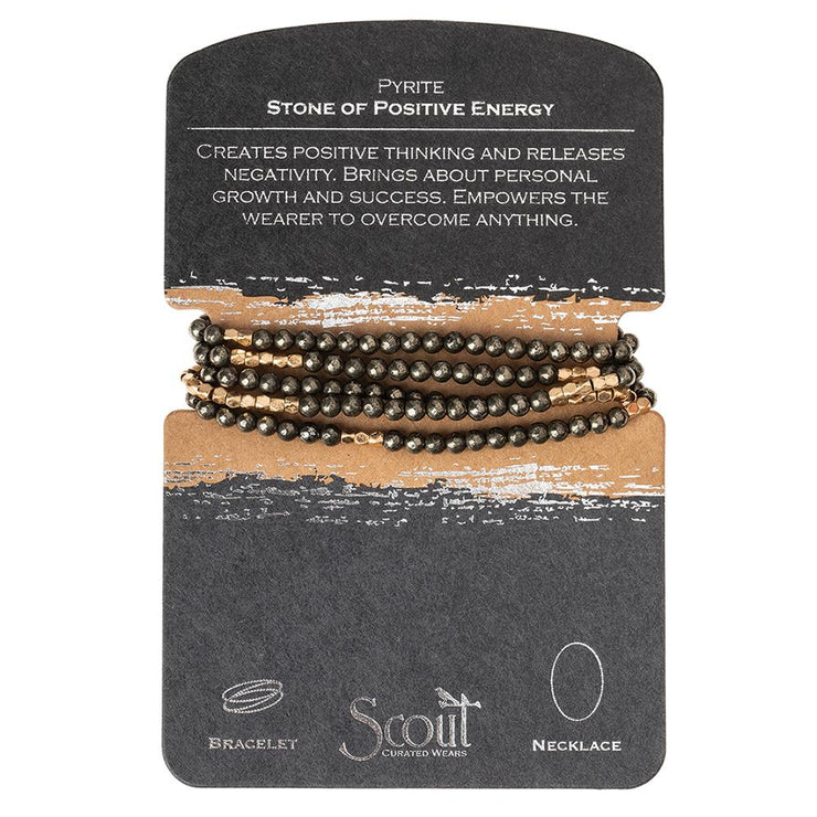 stone wrap bracelet + necklace | stone of positive energy