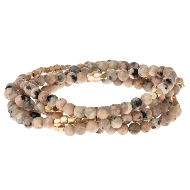 stone wrap bracelet + necklace | stone of healing